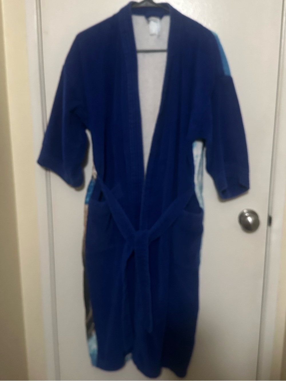 Vintage 70s 80s Terry Cloth Wild Horses Running Robe 🖤 one size fits all 🐴